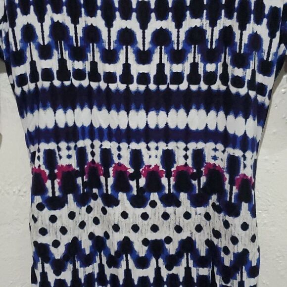 A Pea in the Pod Abstract Pattern Midi Dress Size S - Picture 4 of 9